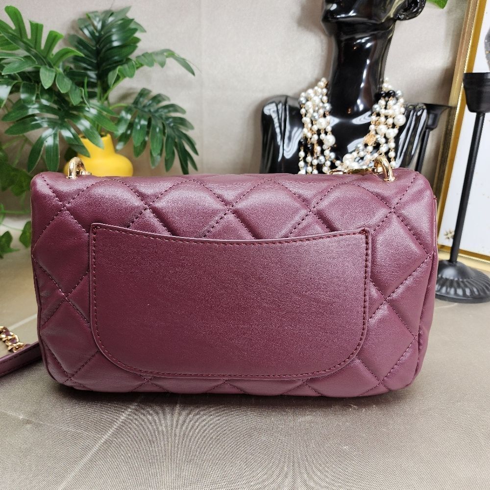 Badgley Mischka Medium Studded Quilted Shoulder Bag - Picture 7 of 13